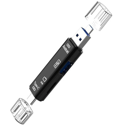 5 in 1 Multifunction Usb 2.0 Type C/Usb /Micro Usb/Tf/Sd Memory Card Reader OTG Card Reader Adapter Mobile Phone Accessories