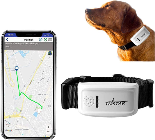 Pet GPS Tracker, Dog GPS Tracking and Pet Finder, the GPS Dog Collar Attachment, Locator Waterproof, Tracking Device for Dogs, Cats, Pets Activity Monitor(Tk909)