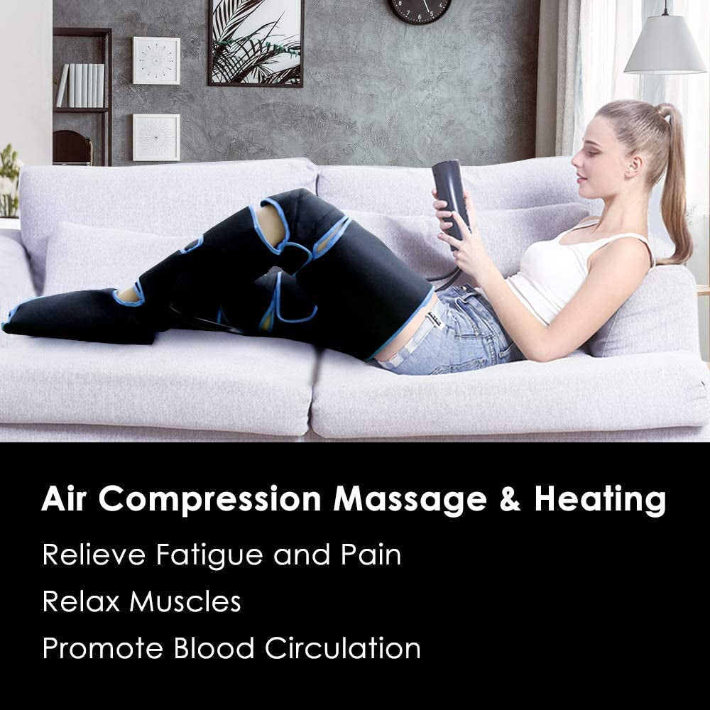 360° Foot Air Pressure Leg Massager Promotes Blood Circulation, Body Massager, Muscle Relaxation, Lymphatic Drainage Device 2022