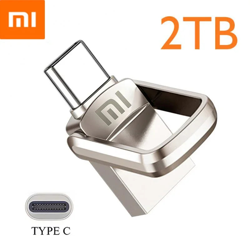 U Disk 2TB 1TB USB 3.1 Type-C Interface 256GB 128GB 512GB Mobile Phone Computer Mutual Transmission Portable USB Memory