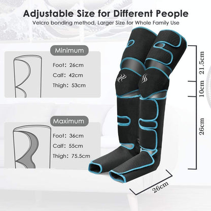 360° Foot Air Pressure Leg Massager Promotes Blood Circulation, Body Massager, Muscle Relaxation, Lymphatic Drainage Device 2022